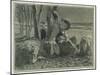 The Shepherd Asleep, 1888-Giovanni Segantini-Mounted Giclee Print