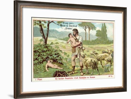 The Shepherd Faustulus Finds Romulus and Remus-null-Framed Giclee Print