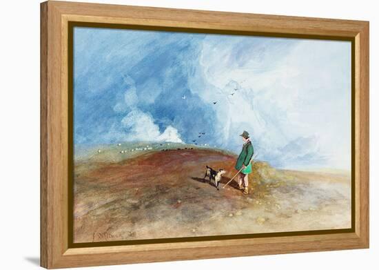 The Shepherd on the Hill, 1831-John Sell Cotman-Framed Premier Image Canvas