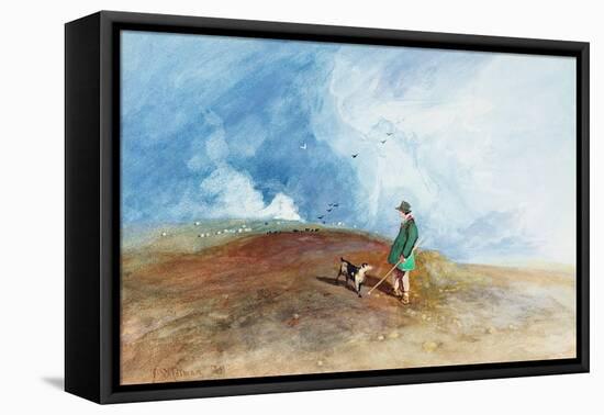 The Shepherd on the Hill, 1831-John Sell Cotman-Framed Premier Image Canvas