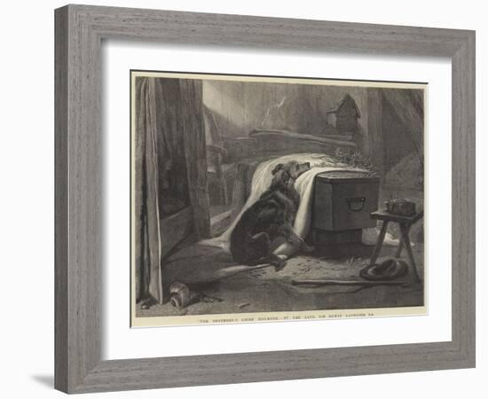 The Shepherd's Chief Mourner-Edwin Landseer-Framed Giclee Print