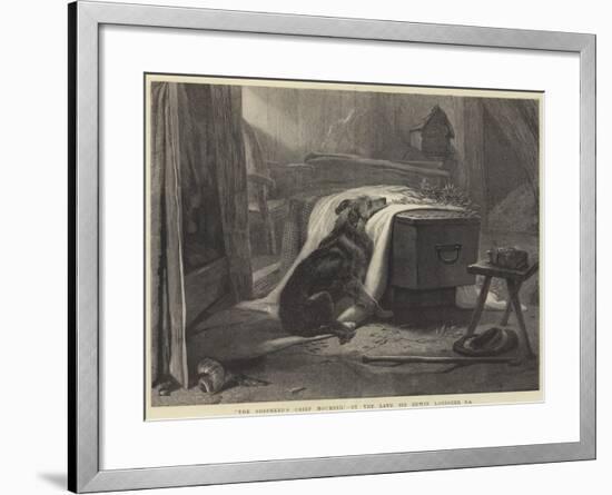 The Shepherd's Chief Mourner-Edwin Landseer-Framed Giclee Print