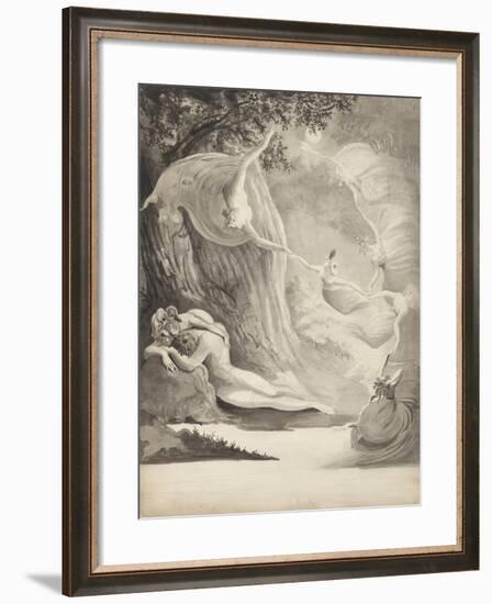 The Shepherd's Dream, C.1820-Lady Georgina North-Framed Giclee Print