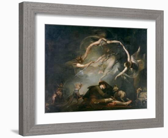 The Shepherd's Dream, from Paradise Lost, 1793-Henry Fuseli-Framed Giclee Print