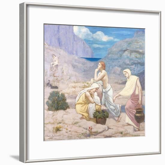 The Shepherd's Song-Pierre Puvis de Chavannes-Framed Giclee Print