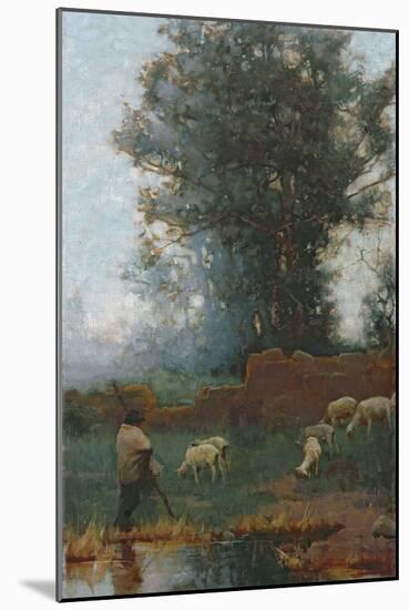 The Shepherd-Charles Wellington Furse-Mounted Giclee Print