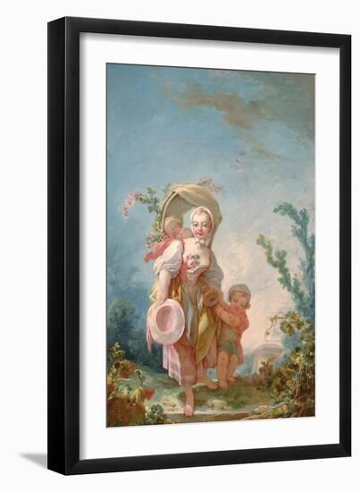 The Shepherdess, 1748-52-Jean-Honore Fragonard-Framed Giclee Print