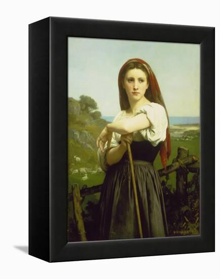 The Shepherdess, 1868-William Adolphe Bouguereau-Framed Premier Image Canvas