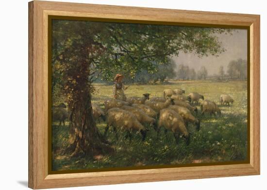 The Shepherdess-William Kay Blacklock-Framed Premier Image Canvas