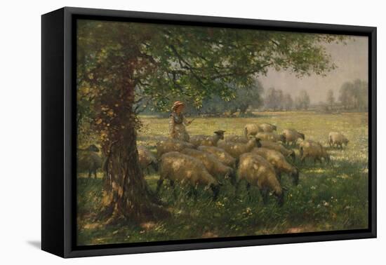 The Shepherdess-William Kay Blacklock-Framed Premier Image Canvas