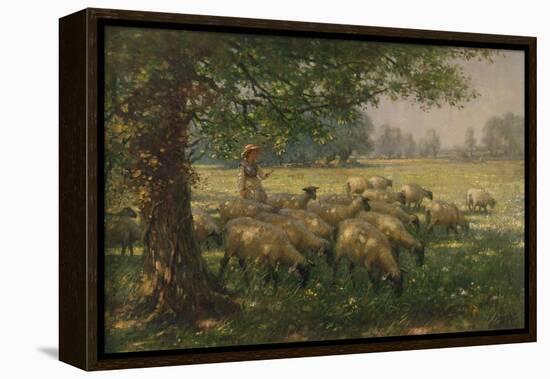 The Shepherdess-William Kay Blacklock-Framed Premier Image Canvas