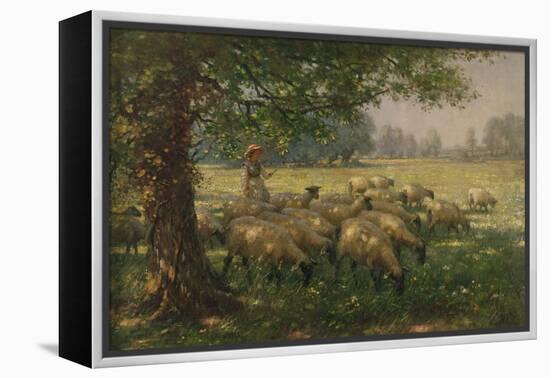 The Shepherdess-William Kay Blacklock-Framed Premier Image Canvas