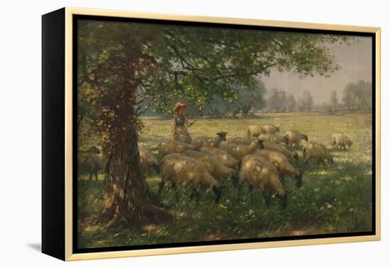 The Shepherdess-William Kay Blacklock-Framed Premier Image Canvas