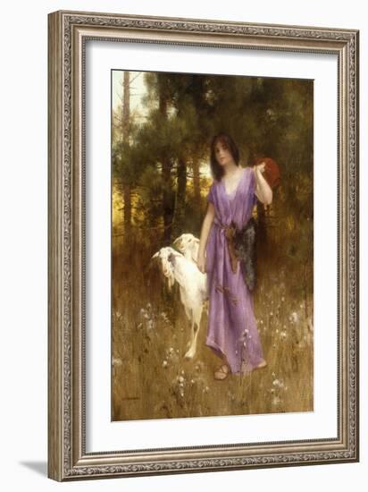 The Shepherdess-Carl Wunnerberg-Framed Giclee Print