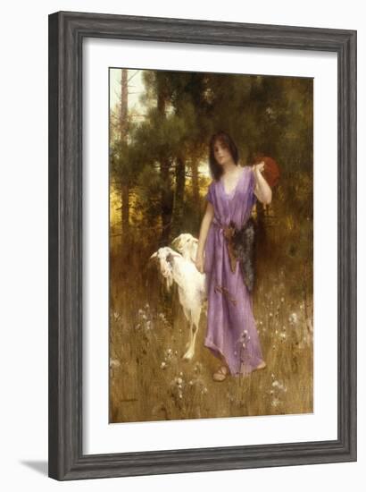 The Shepherdess-Carl Wunnerberg-Framed Giclee Print