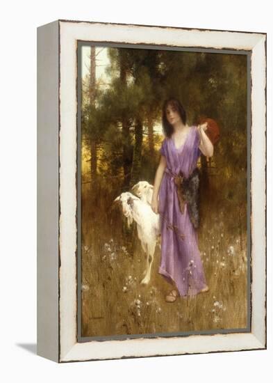 The Shepherdess-Carl Wunnerberg-Framed Premier Image Canvas