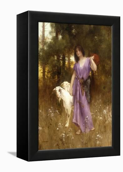 The Shepherdess-Carl Wunnerberg-Framed Premier Image Canvas