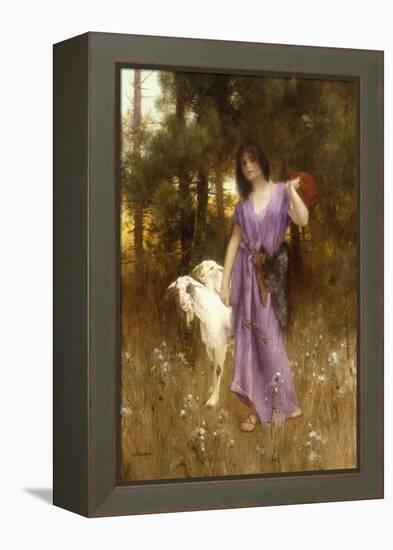 The Shepherdess-Carl Wunnenberg-Framed Premier Image Canvas