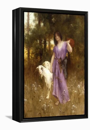 The Shepherdess-Carl Wunnenberg-Framed Premier Image Canvas