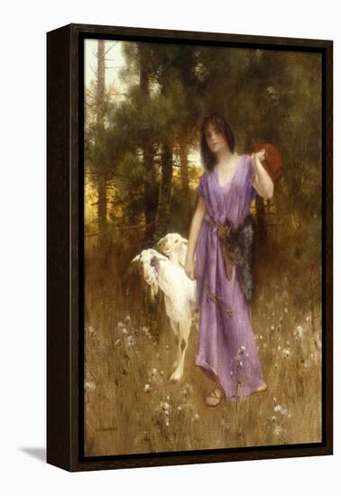 The Shepherdess-Carl Wunnenberg-Framed Premier Image Canvas