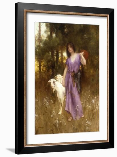 The Shepherdess-Carl Wunnenberg-Framed Giclee Print