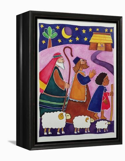 The Shepherds Journey to Bethlehem-Cathy Baxter-Framed Premier Image Canvas