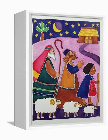 The Shepherds Journey to Bethlehem-Cathy Baxter-Framed Premier Image Canvas