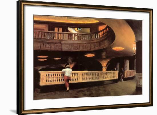 The Sheridan Theatre, c.1928-Edward Hopper-Framed Art Print