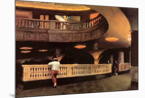 The Sheridan Theatre, c.1928-Edward Hopper-Mounted Art Print