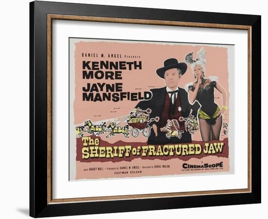 The Sheriff of Fractured Jaw, UK Movie Poster, 1958-null-Framed Art Print