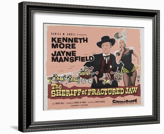 The Sheriff of Fractured Jaw, UK Movie Poster, 1958-null-Framed Art Print