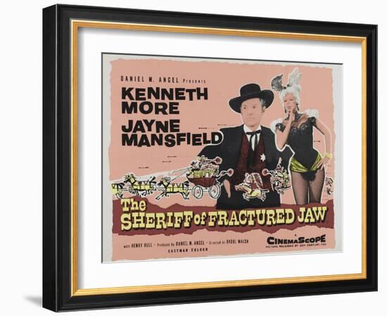 The Sheriff of Fractured Jaw, UK Movie Poster, 1958-null-Framed Art Print