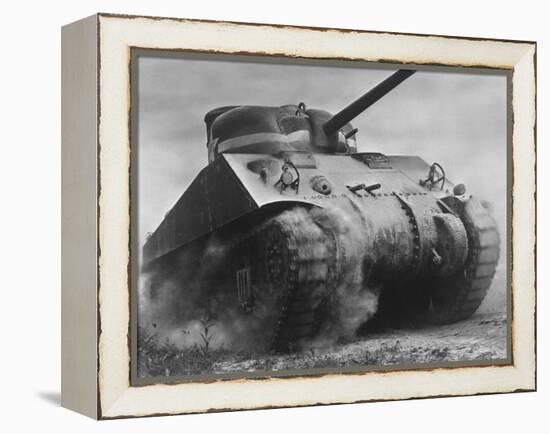 The Sherman Tank Was the Primary Battle Tank of the U. S. and Western Allies from 1942-45-null-Framed Stretched Canvas