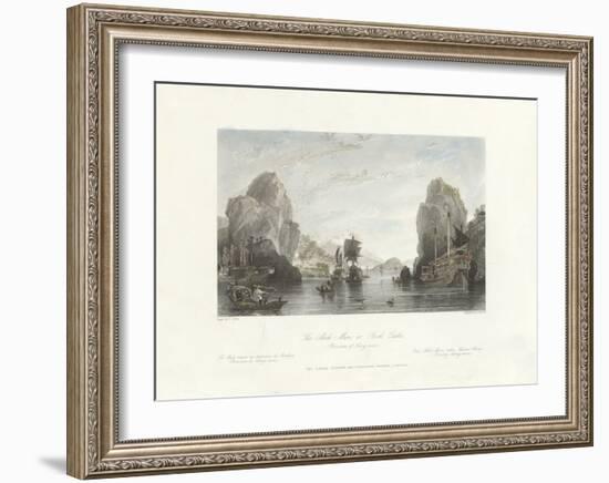 The Shih-Mun or Rock Gates (Province of Kiang-nan)-Thomas Allom-Framed Premium Giclee Print