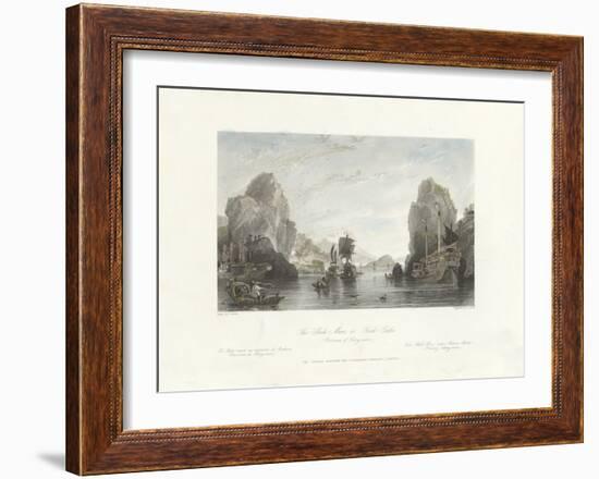 The Shih-Mun or Rock Gates (Province of Kiang-nan)-Thomas Allom-Framed Premium Giclee Print