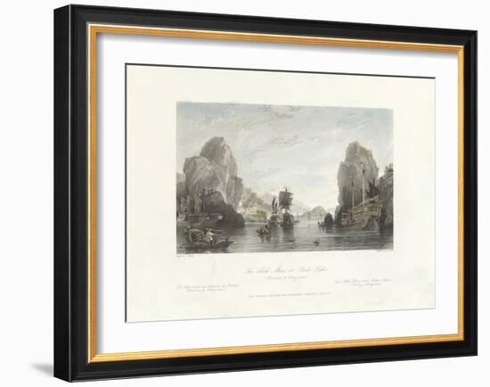 The Shih-Mun or Rock Gates (Province of Kiang-nan)-Thomas Allom-Framed Premium Giclee Print