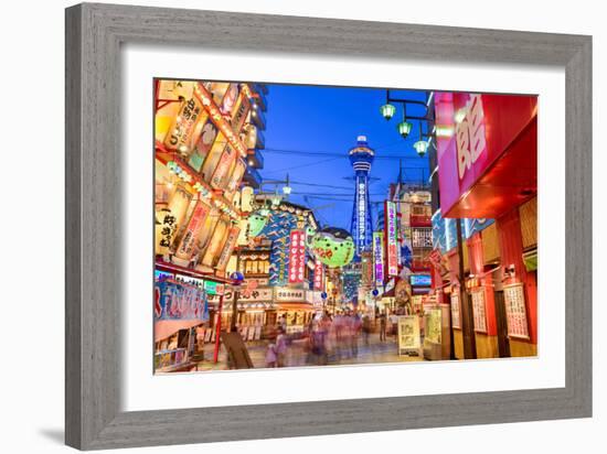 The Shinsekai District of Osaka, Japan-Sean Pavone-Framed Photographic Print