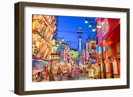 The Shinsekai District of Osaka, Japan-Sean Pavone-Framed Photographic Print