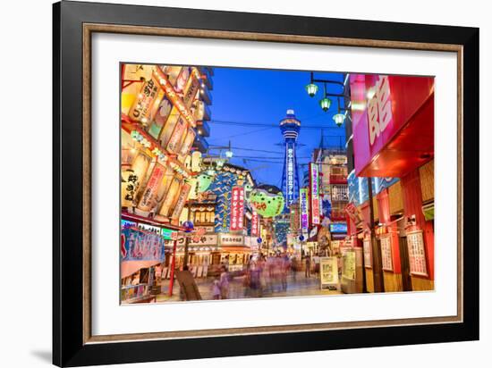 The Shinsekai District of Osaka, Japan-Sean Pavone-Framed Photographic Print