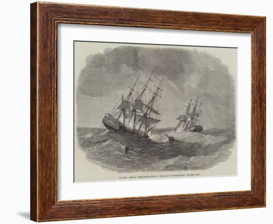 The Ship Bengal Rescuing the Crew of The Child of the Regiment-null-Framed Giclee Print