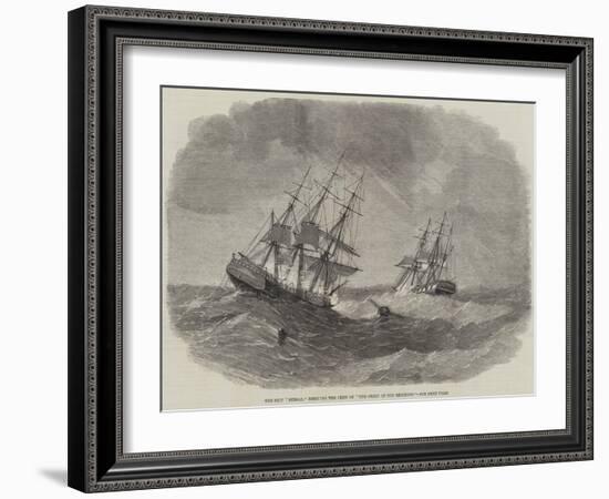 The Ship Bengal Rescuing the Crew of The Child of the Regiment-null-Framed Giclee Print