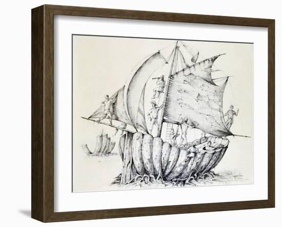 The Ship, C1850-1890-Stanislas Lepine-Framed Giclee Print