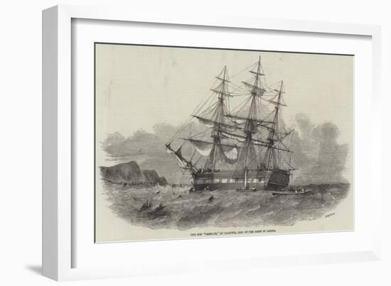 The Ship Centaur, of Calcutta, Lost on the Coast of Arabia-null-Framed Giclee Print