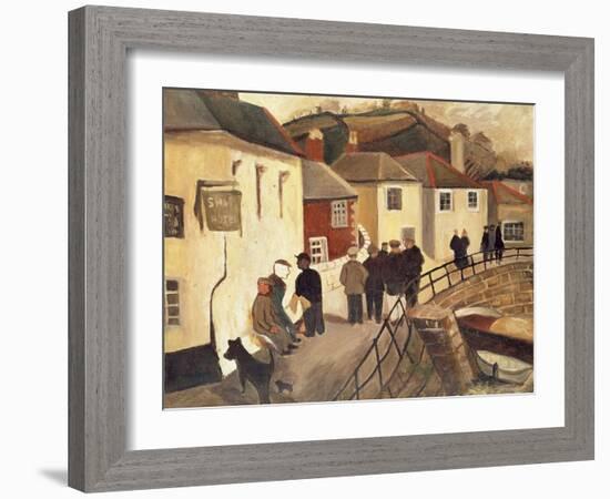 The Ship Hotel, Mousehole, Cornwall, 1928/9-Christopher Wood-Framed Giclee Print