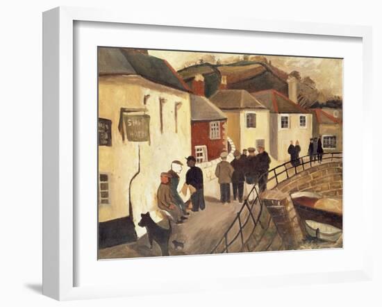 The Ship Hotel, Mousehole, Cornwall, 1928/9-Christopher Wood-Framed Giclee Print