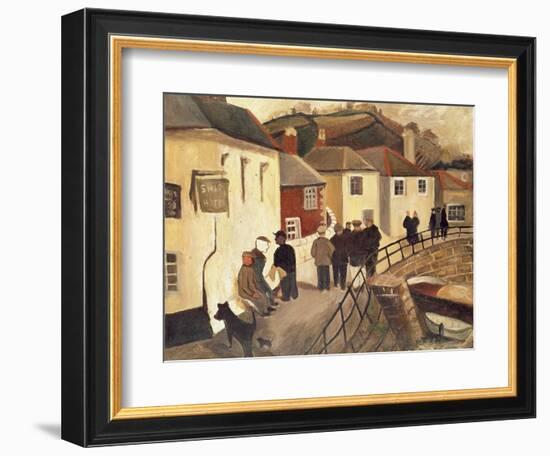 The Ship Hotel, Mousehole, Cornwall, 1928/9-Christopher Wood-Framed Giclee Print