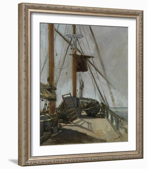 The Ship’s Deck, c. 1860-Edouard Manet-Framed Giclee Print