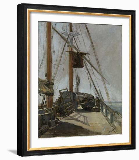 The Ship’s Deck, c. 1860-Edouard Manet-Framed Giclee Print