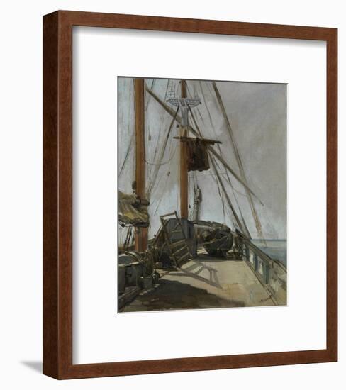 The Ship’s Deck, c. 1860-Edouard Manet-Framed Art Print