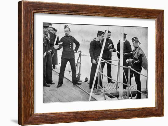 The Ship's Postman Coming on Board, 1896-Gregory & Co-Framed Giclee Print